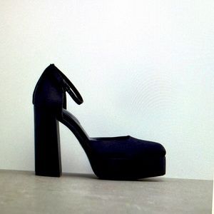 Zara heeled platform shoes